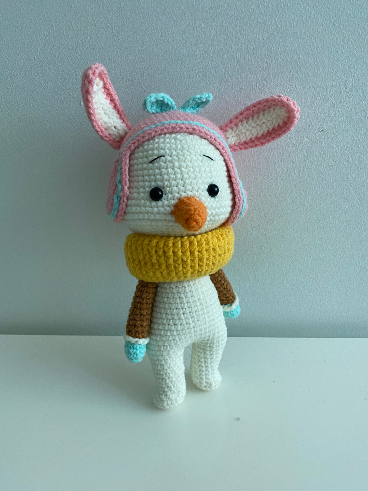 Baby Snowman Crochet Doll